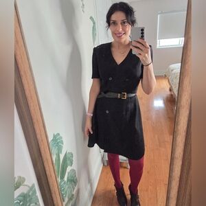 Vintage Double-Breasted Blazer Dress Size 10 Fits Smaller